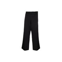 Y-3 Solid Color Ultra Wide Waist Design Straight Leg Casual Pants Women pants Black HB6330 S