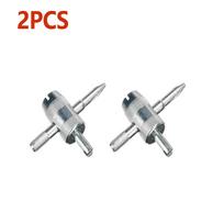 Silver Auto Tyre Valve Core Puller Repair Tools 4-in-1 Valve Stem Core Remover Installer Tool Auto Motorcycle Accessorie