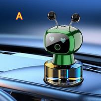 Smart Rechargeable Car Air Freshener, Automatic Aromatherapy Diffuser With Robotic Design Auto-Spray&Ignition Sensing Car Decor