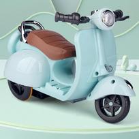 Mielas elektrinis variklis Mini elektrinis motociklas Mažas dydis Svaiginantis dizainas Retro stilius Medvilniniai augintinių aksesuarai mėlyna