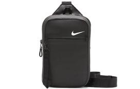 Nike Audinio Vienos Peties Crossbody Sling Krepšys Unisex Juodas Geležies Pilkas CV1060-011