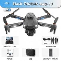 New H16 Mini Drone GPS Rc Drone HD Optical Flow Positioning 360° Obstacle Avoidance Brushless Motor Gesture Photography Foldable Quadcopter UAV 4K+1 battery juoda