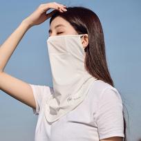 Color Outdoor Face Shield Men Fishing Face Mask Womne Neckline Mask Summer Sunscreen Mask Ice Silk balta