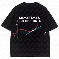 Math Teacher Gifts Sometimes I Go Off on A Tangent T-Shirt Casual Funny Short Sleeve Printed Tees Oversized Vintage Cheap Tops S įvairiaspalvis