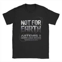 Printed Artemis II Mission To The Moon 2026 Artemis 2  T Shirt For Unisex  Cotton Tshirts Short Sleeve Clothes S