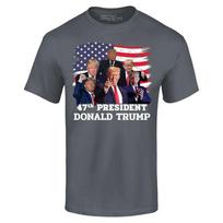 47th President Donald Trump T-shirt American Flag Shirt S įvairiaspalvis