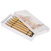 5Pcs Bamboo Dip Pen 5 Nib Sizes Bamboo Nib/No.1-5 Nib/Oblique Nib Set Boxed Dip Pen Beginner Friendly Easy To Use Bamboo Dip Pen