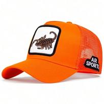 Women Scorpion Embroidery Baseball Net Caps Spring And Summer Outdoor Use Adjustable Casual Hats Hip Hop Hat Sunscreen Hat For Men And