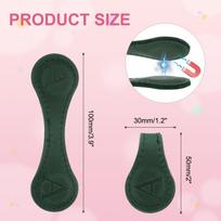 1Pcs Green Leather Magnetic Bookmarks Initial Book Marks Letter Magnet Page Markers for Book Reading Teacher Reader Book Lovers