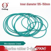 Green FKM O-ring, OD Options: 105-150mm x 2.4mm OD 105mm (1 pc) Green FKM O-ring