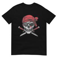Pirate Flag Skull and Crossbones Skeleton Graphic Halloween T-Shirt S įvairiaspalvis