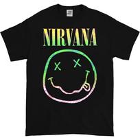 Nirvana Sorbėtas Ray Šypsenėlė Juodi Unisex Marškinėliai S įvairiaspalvis