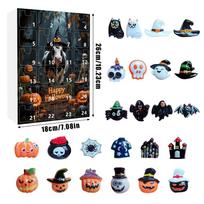 Halloween Themed Resin Witch Spider Calendar Blind Box With Diy Phone Case And Keychain 01