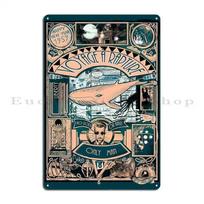 DORA Tin Sign Jules Verne Style Metal Sign Pub Designs Create Create Plaques Tin Sign Poster 20x30cm（7.8x11.8inch）