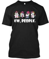 Ew People Funny Unicorn T-shirt Made in the USA Size S to 5XL S