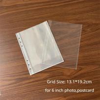 10 Pieces A5 6 Hole Clear Ring Binder Refill Sleeve Photocards Notebook Diary Photo Album Storage Binding Folder Back To School (as the picture,A5)