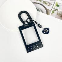 Ins skaidrus akrilo fotokortelių laikiklis raktų pakabukas Idol Photo Move Kredito ID Banko kortelės laikiklis Studento kortelės dėklas Apsauginis dėklas