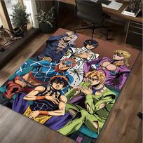 1Pc Jojo′s Bizarre Adventure Print Rug - home decoration Carpet For Living Room Bedroom Flooring Computer Chair Area Rug 40x60cm( 15x23in )