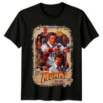 Mumija (1999 m) Filmo plakato įkvėpti marškinėliai Retro 80-ųjų T-shirt S įvairiaspalvis