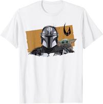 The Mandalorian And Grogu Watercolor Duo Mudhorn Clan Of Two T-Shirt S įvairiaspalvis