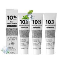 Nano Hydroxyapatite Toothpaste Fluoride Free Enamel Repair Whitening 10%nHAP Cool Mint