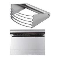Dough Scraper/cutter/chopper Set Stainless Steel Powder Blender Pastry Cutter With Measuring Scale yu