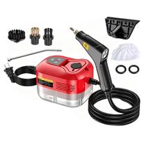 High Temperature Steam Cleaner Machine with Multiple Brush Attachments and Adjustable Steam Nozzle for Home and Commercial Use One Size raudona
