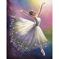 Intricate 30x40cm 5d Diamond Painting Canvas For Creative Abstract Wall Decor BalletDancer