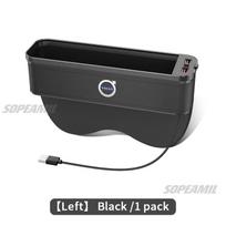 Volvo XC40 XC60 XC70 XC90 C70 V40 V60 V70 V90 S40 S60 S80 S90 Car Seat Gap Slot Crevice Storage Box With USB Charging Organizer