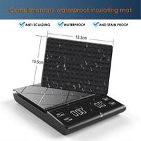 3KG/6.6LB LED Screen Smart Kitchen Baking Scale Electronic Scale Pour Over Drip Coffee Multifunctional Precision Food Scales