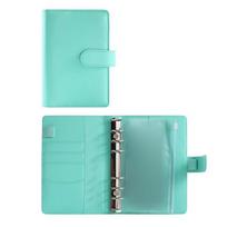 PU Cash Budget Binde A6 Notebook Binder Portable Money Budget Planner Binder žalia