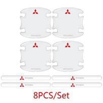 For Mitsubishi ASX Lancer Cordia Pajero Outlander Eclipse Galant Mirage Colt Car Door Handle Bowl Transparent Sticker Strips