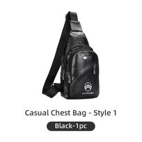 Men Messenger Pack Shoulder Chest Bag Crossbody Casual Handbag For Citroen C4 C3 C5 C1 C2 Berlingo Celysee Cactus Picasso Grand