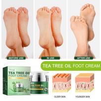 Tea Tree Foot Cream Repairing Cracked Heel Controling Calluses Removal Rough Dry Thick Skin Refresh Care Moisturization Cream one size