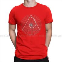 ZX Fibonacci Sequence Golden Ratio Circle Tshirt Homme Mens Clothing Blusas Cotton T Shirt For Men S