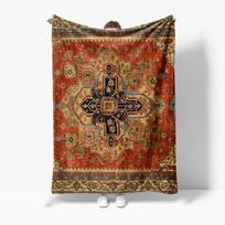Vintage Ethnic Kilim Rug Throw Blanket Bed Sofa Decorative Cushion Cover Warm Soft Throw Blanket 75cmx90cm