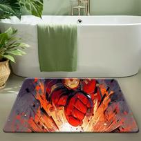 1pc Marvel Deadpool Comic-Huge Smiling Face - Officially Licensed Superhero Carpet Suitable for /Outdoor Use, Hand Washable Ma 40cm x 60cm