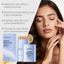 2-In-1 Matte Foundation Stick Lightweight, Provides Coverage, Long-Lasting Wear, Radiant, Dewy, And Sheer Finish one size