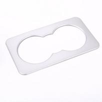 For Landrover Range Rover VELAR 2017-2022 Rear Seat Water Cup Holder Frame Covers Trim Decorative Sticker Interior Accessories sidabras