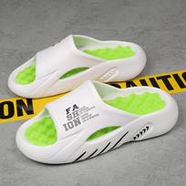 Men'S Summer Massage Slippers Indoor & Outdoor Non Slip Sandals  Casual Beach Shoes Soft Eva Bottom Couples Slides Thick Shoes 38-39