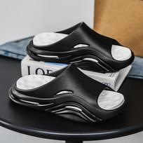 Summer Men'S Massage Slippers Indoor Outdoor Sandals Beach New Men Casual Shoes Comfortable Slides Flip-Flops Men Home Slippers 39
