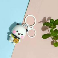 Cartoon Panda Bubu Dudu Keychain Cute Backpack Pendant With Toy Figures Couple Accessories Ideal Fantasy Themed Gift