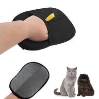Reusable Double-Sided Pet Hair Removal Gloves Static Grooming Gloves Efficiently Removes Pet Fur from Carpets Furniture Clothing (black,20x15 CM) juoda