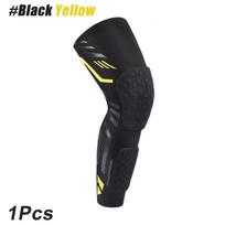 Anti-collision Padded Knee Compression Brace Long Leg Sleeves for Sports Basketball, Football, Volleyball,Knee Pads Shin Support M