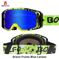 Dirt Bike Goggles with Tear-Off Quick-Release Ready Lens UV400 Motocross Glasses TPU Dual-Cycle Defogging Motorcycle Eyewear