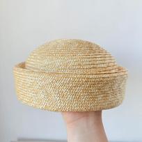 Fasion Classic Summer Beret Natural Straw Hat for Women Sun Hat Circle Concave Top Beach Hat Church Derby Party Casual Hat 54-58cm