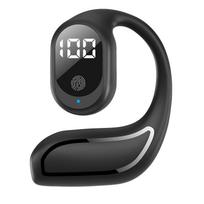 Naujos Belaidės Bluetooth Ausinės su Triukšmo Slopinimu, Didelės Galios ir Ilgo Veikimo Laiko, Skaitmeninis Ekranas, Bluetooth 5.3, Ausų Nekišančios, Automobilinės, Sportinės Ausinės juoda