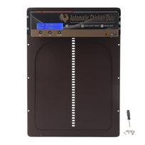 Automatinės vištidės durys su laikmačiu Aliuminio lydinys LED HD ekranas Maitinamos baterijomis Automatinės vištos ruda