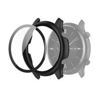 Amazfit GTR 2 eSIM grūdintas stiklas + integruotas PC apsauginis dėklas juoda