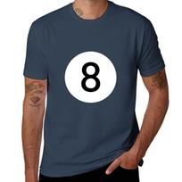 8 kamuolio biliardo baseino T-shirt vyriški t-shirtai medvilninis vyriškas t-shirt dizainerio t-shirt personalizuotas T-shirt S